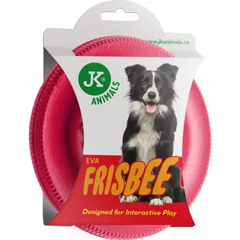 Hračka pro psa JK ANIMALS, frisbee z EVA pěny, červený, 22 cm
