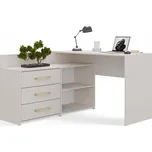 Rohový psací stůl s komodou DANY kašmír