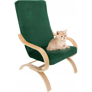 Napínací potah Potah na křeslo Ubieramy-meble zelený