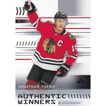 Karetní hra insert karta JONATHAN TOEWS 19-20 SP Authentic Authentic Winners číslo AW-JT