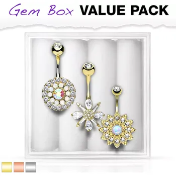 Piercing Luxusní balení Piercing do pupíku z chirurgická ocel