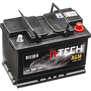 Autobaterie A-Tech BA AGM70 12V 70Ah 760A