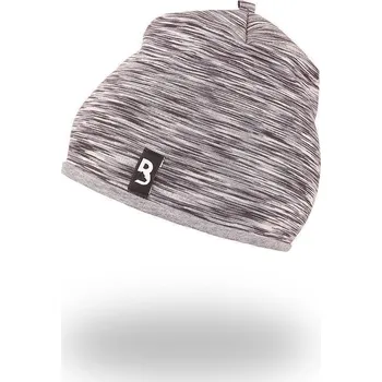 Dětská móda Little Angel Čepice podšitá Outlast® Šedý melír/šedý melír Vel. 6 (54 - 57 cm)