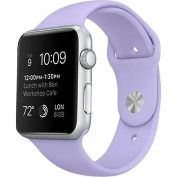 Řemínek na hodinky Silikonový sportovní řemínek pro Apple Watch Ultra 49mm / 46mm / 45mm / 44mm / 42mm - M/L - fialový