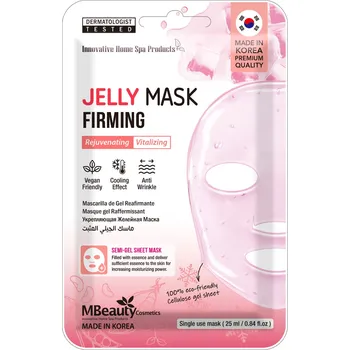 Pleťová maska MBeauty Jelly Mask Firming zpevňující gelová maska na obličej, 25 ml