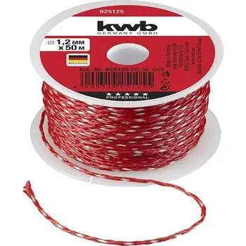 kwb 925125 Zednické lanko 1,2 mm červená 50 m