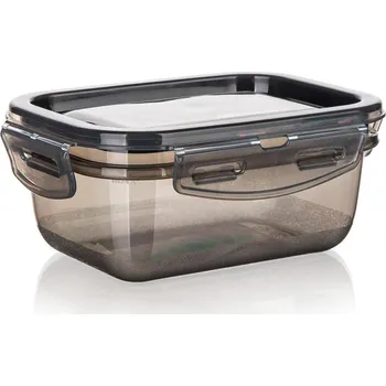 Dóza na potraviny dóza CADENZA obdél. 0,45l s klick uz. PH kouřová