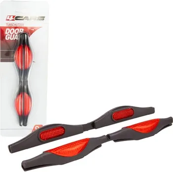 4Cars Chránič dveří červený 2ks samolepící uchycení, univerzální rozměr