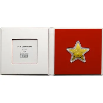 5 x 1g Combi Bar Valcambi SA Švýcarsko Investiční zlatý slitek hvězda