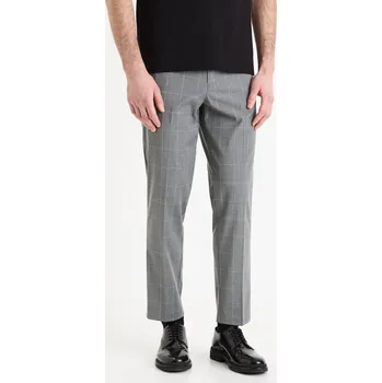 Pánské kalhoty Celio Kostkované 24h kalhoty Gochecko - Pánské Celio šedá 2643147