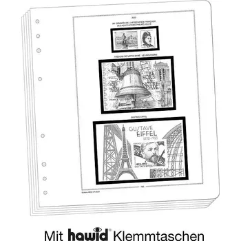 Obal pro sběratelský předmět Leuchtturm Dodatek MOC SF Francie 2023 - zasklené, předtištěné listy