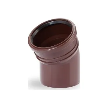 Kanalizační potrubí MIDAS Okapové koleno z PP DN 110 / 30° - hnědá barva