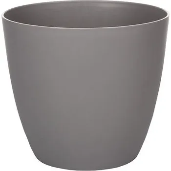 Květináč Plastkon Ella Mat dekorativní květináč šedá průměr 21 cm