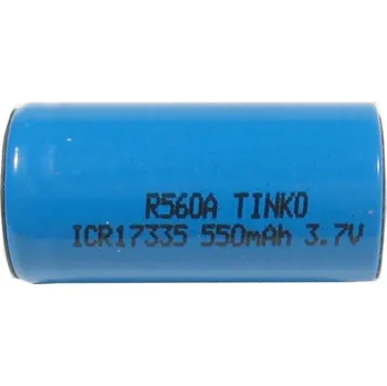 TINKO AKUMULÁTOR LI-ION ICR17335 3,7V/550mAh (RCR123) S PÁSKOVÝMI VÝVODY