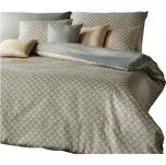 Damaškové povlečení Grace Primavera Listy sasanek šedožlutá 200x220 70x90 Doprava ZDARMA.