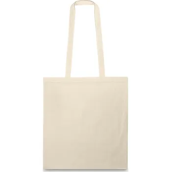 Jednoduchá taška ze 100% bavlny (100 g/m²) s uchy 75 cm, rozměr 370 x 410 mm
