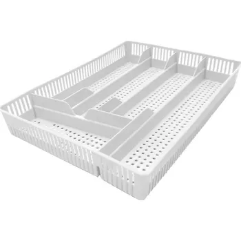 Příborník do zásuvky Bentom Příborník děrovaný Ben, bílá