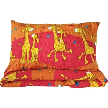 Povlečení Margitex povlečení Žirafa oranžová krep 90x135, 40x60 cm (Dětské povlečení do postýlky)