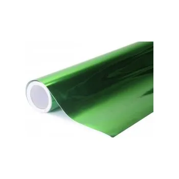 Polep vozidla Chromovaná zrcadlová zelená auto wrap fólie 152x1500cm - interiér/exteriér