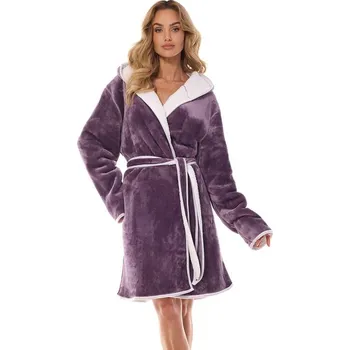 Dámský župan Dámský huňatý župan Sara fialový XL