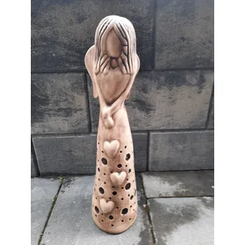 Zahradní dekorace Makra Anděl střední srdce 49 cm