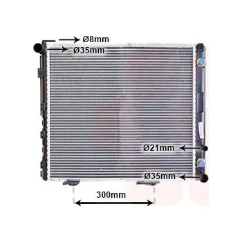 Motor automobilu Chladič, chlazení motoru VAN WEZEL 30002178