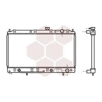 Motor automobilu Chladič, chlazení motoru VAN WEZEL 32002143