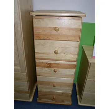 Komoda Komoda 90 - masiv borovice Odstín: Olše