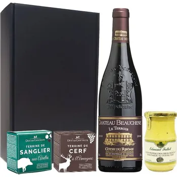 Víno WNHS Sommelier Dárková sada delikates s červeným vínem - Francie