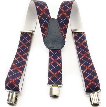 Kšandy Červenomodré dětské kšandy ve tvaru Y s potiskem Dionte