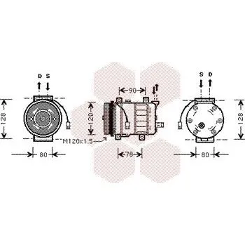 Kompresor klimatizace Kompresor, klimatizace VAN WEZEL 0100K010