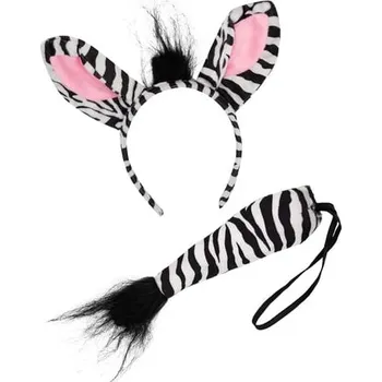 Karnevalový doplněk Funiglobal - Set doplňků zebra -
