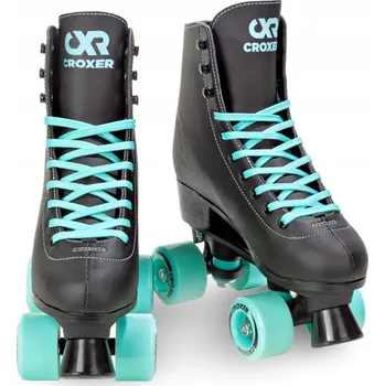 Kolečkové brusle Croxer Alessa black/mint EU 38 + DÁREK