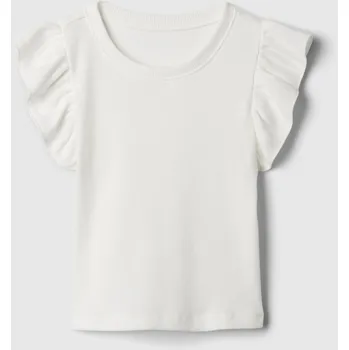 GAP Dětský top s volánky - Holky GAP šedá 2716215