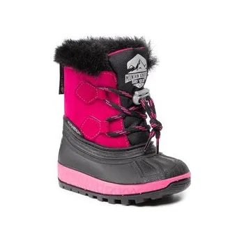 Dětská móda Sněhule Boatilus Kd Joggy Sint Leather Boot NJ16 VAR.21ZU Růžová 20_21