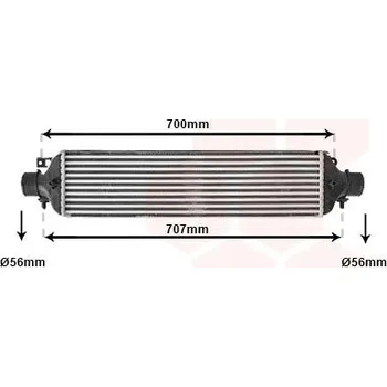 Turbodmychadlo chladič turba VAN WEZEL 17004364