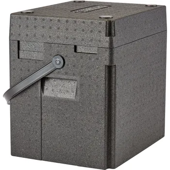 Termobox Termoizolační box na nápoje Cam GoBox, s horním plněním, s popruhem přes rameno, 35 l, Cambro, objem (počet lahví): 12 vysokých lahví vína o objemu 0,75 l nebo 12 plastových lahví minerální vody., 35L, Černá, 420x335x(H)420mm