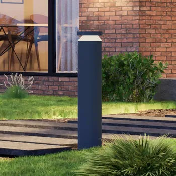 Venkovní osvětlení Podstavná lampa Molto Luce LED Mona, Ø 18 cm, hliník, výška 85 cm Černá - Doprava zdarma