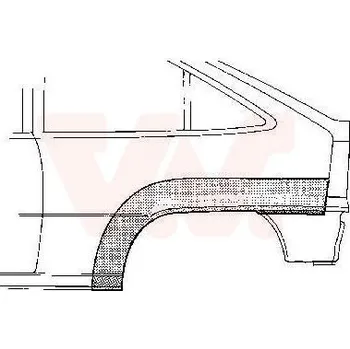 Blatník karosérie Boční stěna VAN WEZEL 3730145