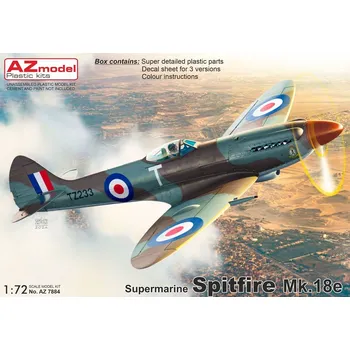 Plastikový model AZ Model Spitfire Mk.18e 1/72