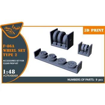 Plastikový model Clear Prop models 1/48 F-86A Wheel Set Type 2