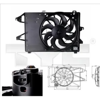 Výparník klimatizace Větrák, kondenzátor klimatizace TYC 810-0006