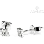 Zlaté briliantové náušnice z bílého zlata