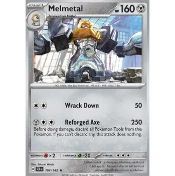 Sběratelská karetní hra Pokémon SCR 104/142 Melmetal - Stellar Crown Stav: Near Mint, Verze: HOLO