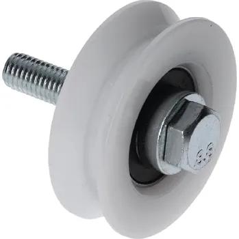 Pohon brány Nylonová pojezdová kladka 60mm se šroubem a s V drážkou pro kolejnicové brány - H/06V/60