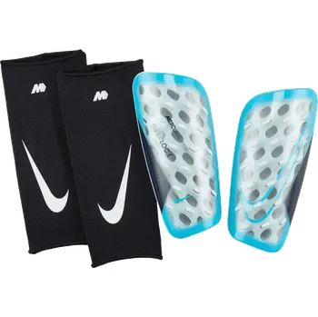 Fotbalový chránič Chrániče holení Nike Mercurial FlyLite SuperLock blankytné