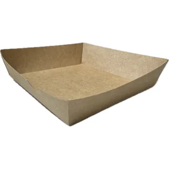 Jednorázové nádobí Papírový tácek 13/13/3,6cm 100ks