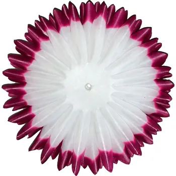 umělá květina Jiřina jehlicovitá - voskované volné plátky - vínovobílé (600 ks) 13 cm