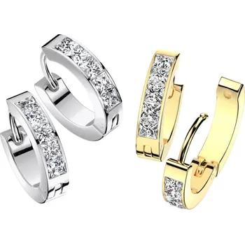 Náušnice Náušnice chirurgická ocel se zirkony