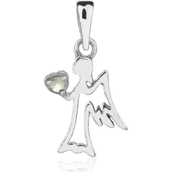 Řetízek Šperky Jan Kos Jan Kos jewellery Stříbrný přívěsek s vltavínem 32106682